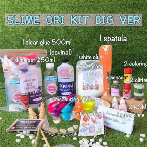 Jual Slime Ori Kit Big Ver Paket Slime Lengkap Slime Kit Lengkap