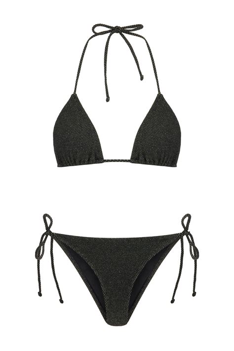 Gold Simli Siyah Arkas B Zg L Bikini Tak M