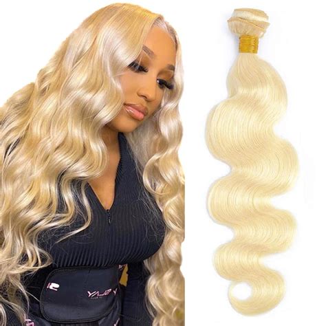 Amazon Human Hair Bundles Blonde Body Wave Bundles Human Hair Brazilian Virgin Remy
