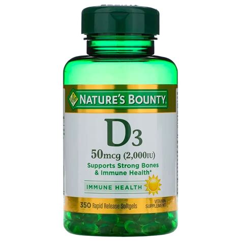 Nature S Bounty Vitamina D Mcg C Psulas Blandas Farmacia Leloir