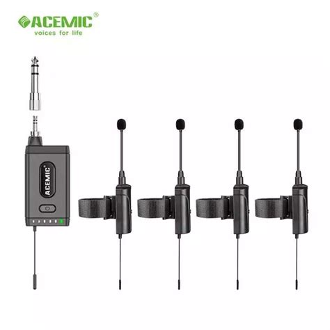 UHF Four Channel 4 Wireless Instrument Microphone Condenser Mic System