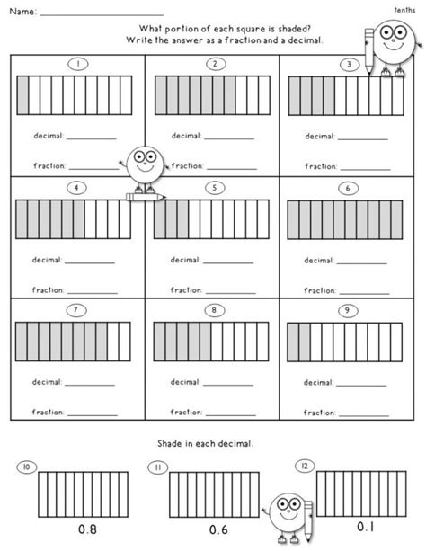 Tenths And Hundredths Class 5 Worksheets Pdf