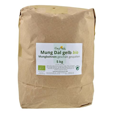 Mung Dal Gelbe Mungbohnen Bio Seyfried 5 Kg