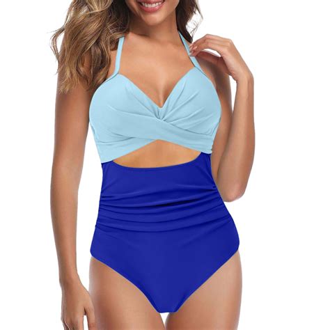 2024 Womens Swimsuit Sexy Cut Out Swimsuit With Waistband High Waist