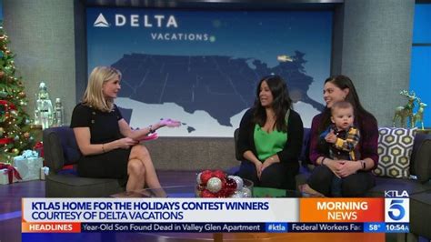 KTLA5 Home for the Holidays Contest Winners Courtesy of Delta Vacations ...
