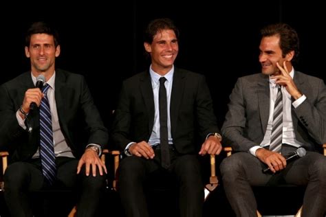 Rafael Nadal Roger Federer And Novak Djokovic My Biggest Tennis Rivals