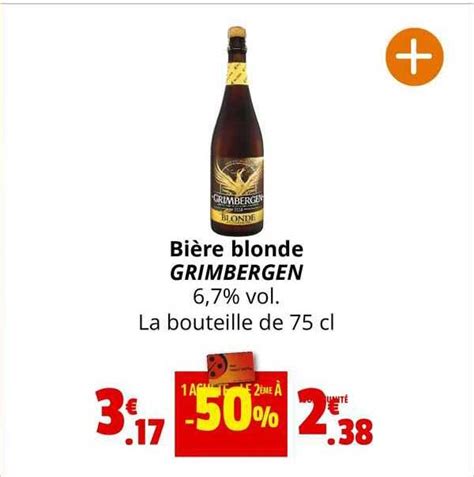 Promo Bi Re Blonde Grimbergen Chez Coccinelle Express Icatalogue Fr