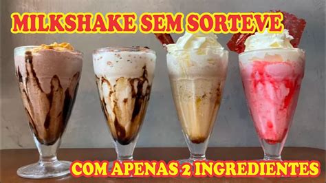 Como Fazer Milkshake Sem Sorvete Com Apenas 2 Ingredientes Youtube