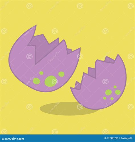 Baby Dinos Hatch Purple Stock Vector Illustration Of Hatch