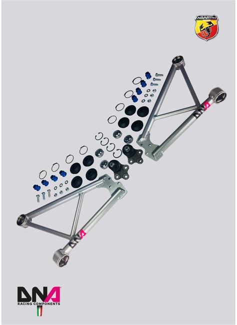 500 Abarth Usa Dna Racing Front Suspension Arms Kit
