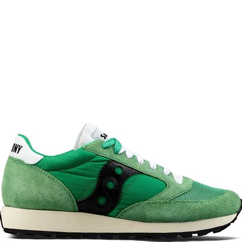 Saucony Jazz Original Vintage Sneakers Green White Black - Walmart.com