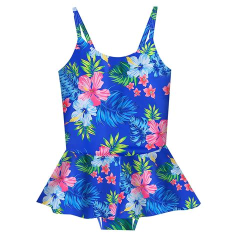 Tooyou Girls Swimwear Suspender Floral Pattern Beach Bathing Suit Swimsuit Swimming Pool Hot