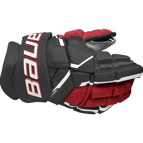 Bauer Hockey Supreme Mach Sr Hockeyhandskar Svart Röd Köp Online Hos Intersport