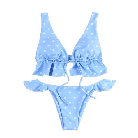 Bikinis Frauen Padded Push Up Bh Bikini Set R Schen Badeanzug Niedrige Taille Badeanzug