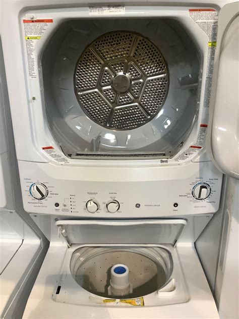 GE STACKING WASHER & DRYER SET MODEL GUD27ESMJ1WW