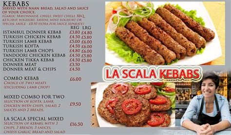 Menu at La Scala restaurant, Liverpool, 171 Linacre Rd