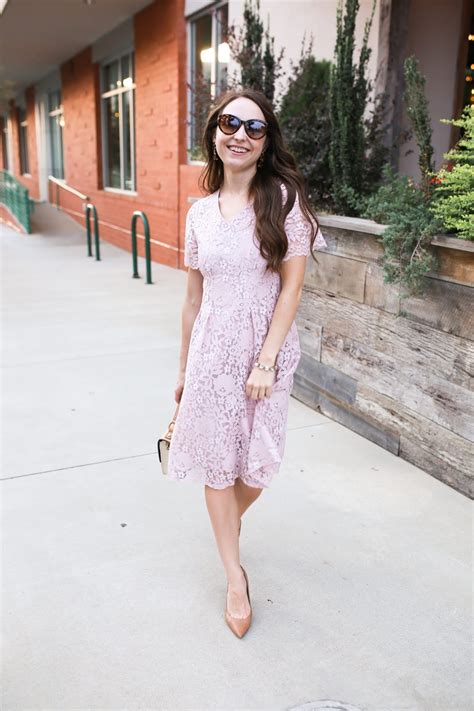 Blush Lace Dress Caralina Style