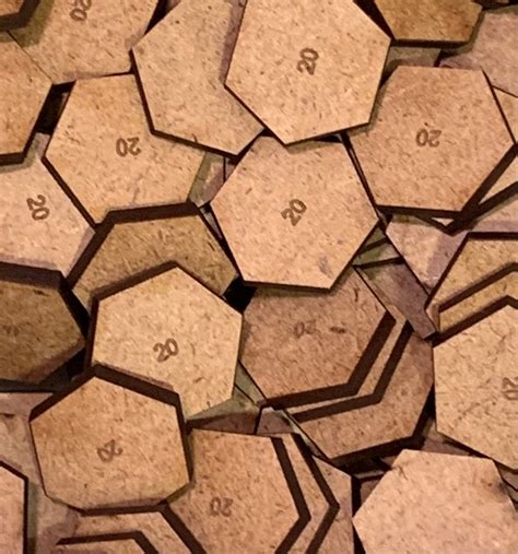 Hexagon 20mm Mdf Bases Hex Etsy