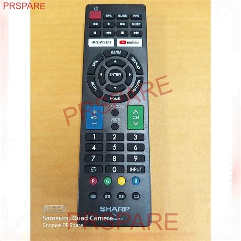 SHARP GB275 WJSA GB254 EASY SMART LED TV REMOTE CONTROL ORIGINAL