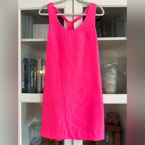 J Crew Factory Hot Pink Dress Size 0 Hot Pink Neon Barbie Inspired