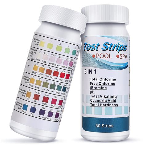 Pool Spa Ph Test Strips In Water Quality Testing Strips Kit For Hot