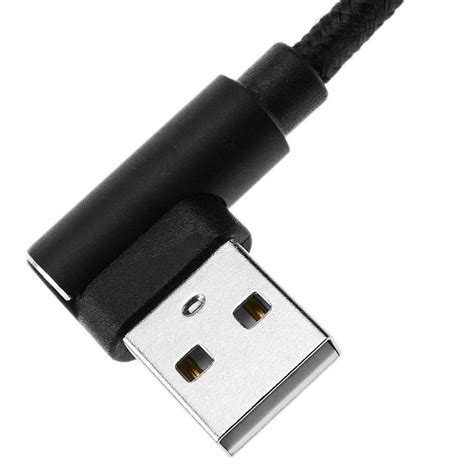 Cable USB A 2 0 Acodado A USB C Acodado 1 M Trenzado Cablematic