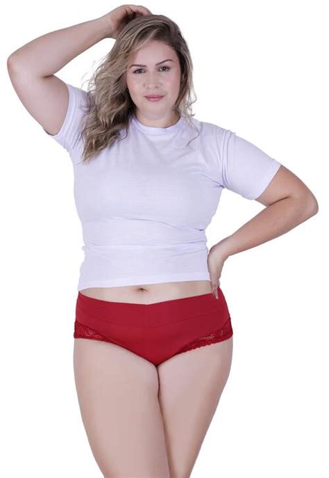 Calcinha Amada Plus Size Microfibra Concept Lingerie Rubi A Partir De R