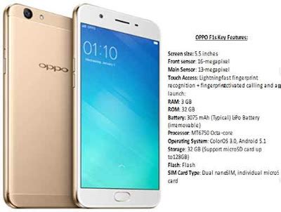 Oppo F1s Selfie Expert Mobile Phone Price And Full Specifications In