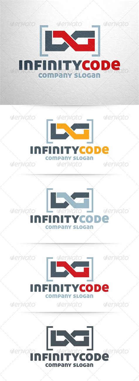infinity code logo coding coding logo logo design template