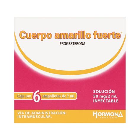 Cuerpo Amarillo Fuerte Solución Inyectable 6 Pzas De 2 Ml