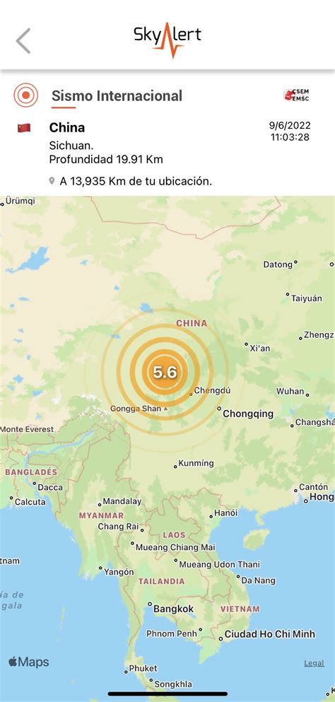 Skyalert On Twitter Sismo En La Provincia De Sichuan China