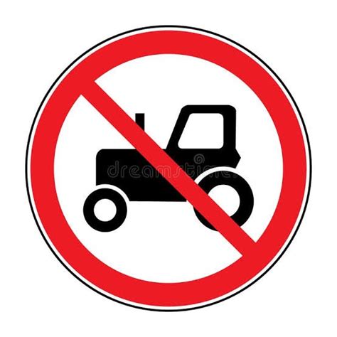 Tractors Prohibited Sign Qatar Traffic Signs Smashplus