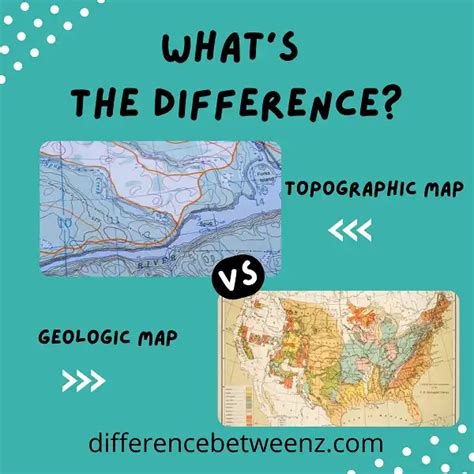 Difference between Topographic and Geologic Maps - Difference Betweenz