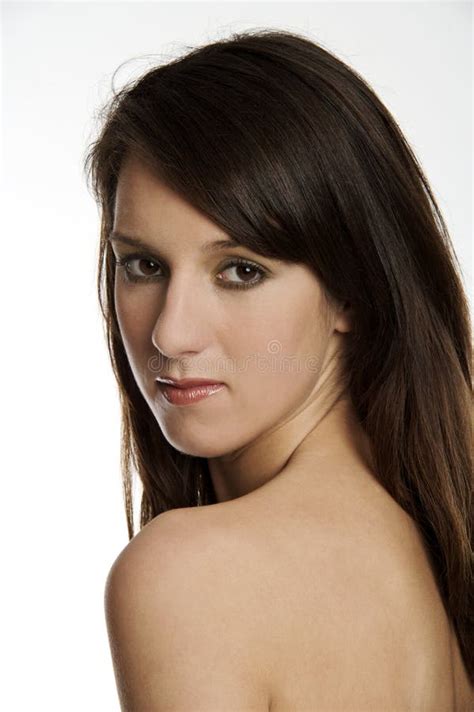 Sexy Jonge Brunette Stock Afbeelding Image Of Vrouwelijk