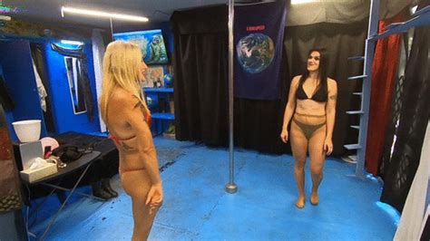 Liz Lightspeed Versus Katerina Noire In The Pantyhose And Bikini Cat Fight Action Attraction