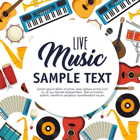 Флэт-рок музыкальные инструменты красочный concep | Бесплатно векторы