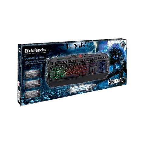 Игровая клавиатура Defender Werewolf GK-120DL RU (Анг, Проводное ...