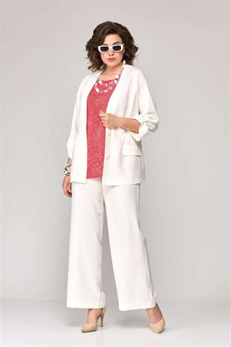 Костюм/комплект EVA GRANT 7123 тройка белый размер 48-58, описание ...