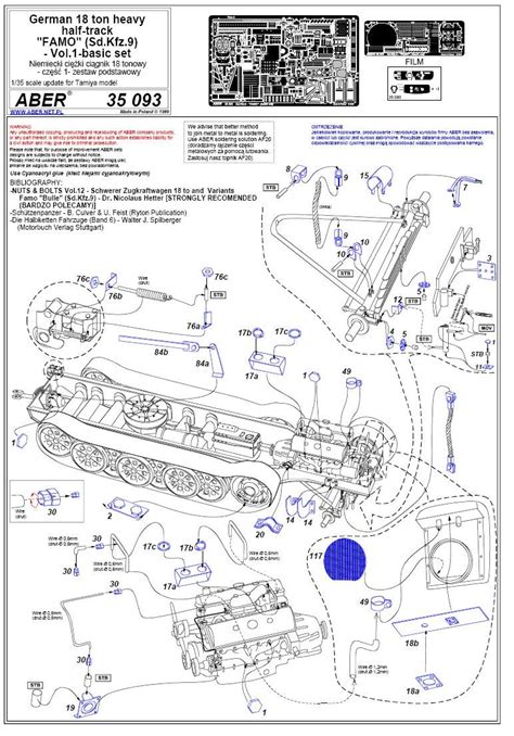 German Ton Heavy Half Track Sd Kfz Famo Vol Basic Set