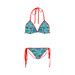 Sea Glass W Red Custom Bikini Swimsuit Id D