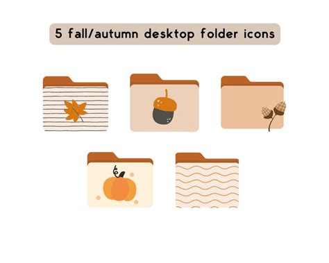 Fall, Autumn Desktop Folder Icons Desktop Icons for Mac and Windows ...