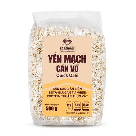 Yến mạch Cán Vỡ (Cán Nát) DK Harvest Nhập Khẩu Úc - Có CO/CQ - Thơm Mới ...