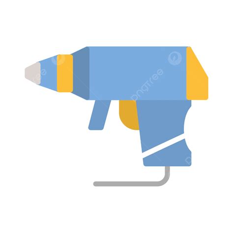 Hot Glue Gun Flat Icon Vector Hot Glue Gun Png And Vector With Transparent Background For