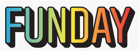 Funday-black - Graphic Design, HD Png Download - kindpng