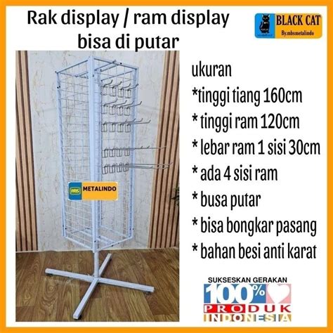 Jual Ram Display Putar Rak Putar Tinggi Cm Ram Display Kaca Mata Rak