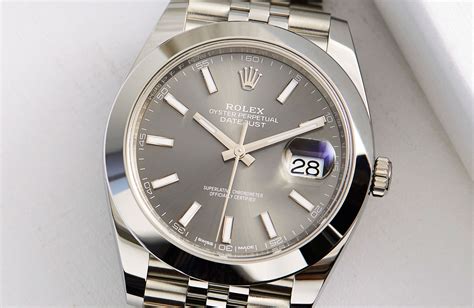 rolex oyster perpetual datejust   steel hands  review
