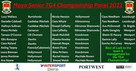 Mayo Lgfa Senior Panel Announced Mayo Gaa Blog