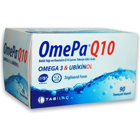 Tab Ilaç Omepa Q10 Omega 3 Ubikinol 90 Yumuşak Kapsül Fiyatı