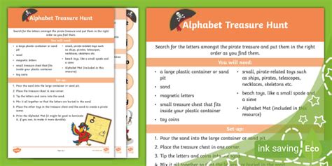 Alphabet Treasure Hunt Ages 5 7 Lehrer Gemacht