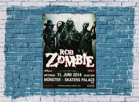 Rob Zombie Pussy Liquor Münster 2015 Konzertplakat CA 65 41